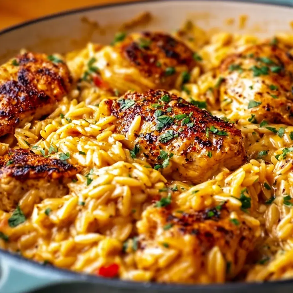One Pot Cajun Chicken Orzo: Irresistibly Flavorful & Easy Meal!