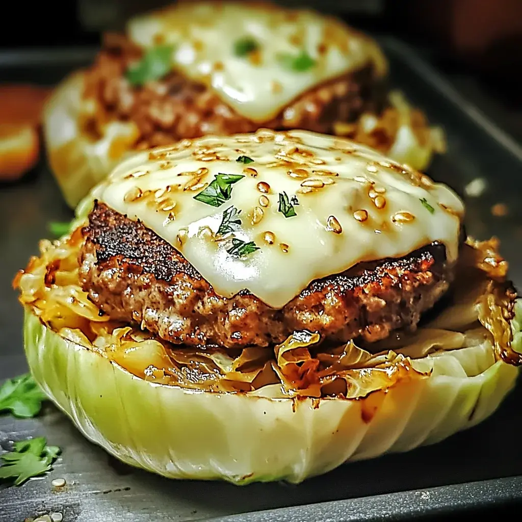 Oven Baked Cabbage Burgers
