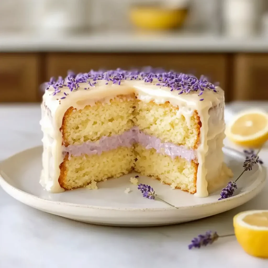 Oven-Baked Lemon Lavender Cake
