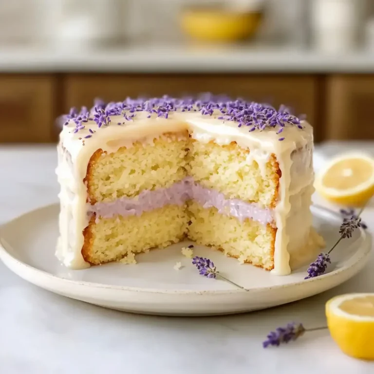 Oven-Baked Lemon Lavender Cake