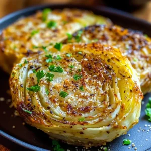 Oven Roasted Garlic Cabbage Steaks
