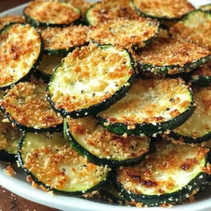 Parmesan Crusted Zucchini Chips