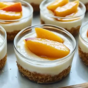 Peach Cheesecake Cups