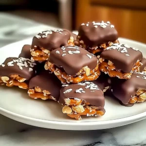 Easy No-Bake Peanut Butter Pretzel Clusters