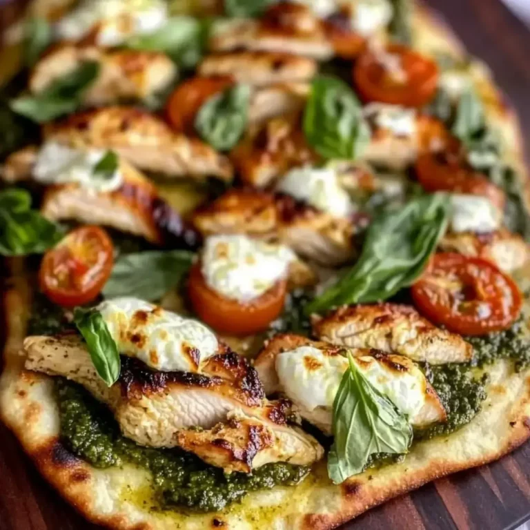 Pesto Chicken Flatbreads