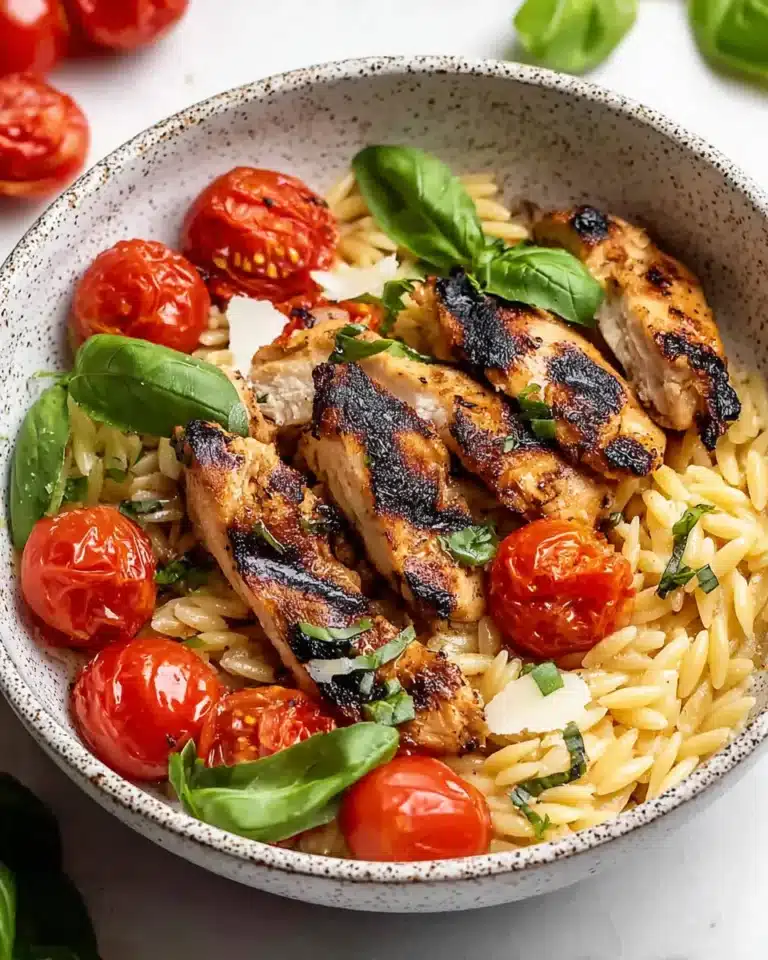Pesto Chicken and Orzo