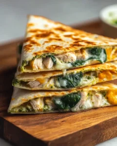 Pesto Chicken Quesadilla