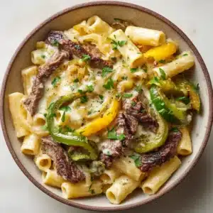 The Ultimate Philly Cheesesteak Pasta: A Creamy, One-Pan Wonder