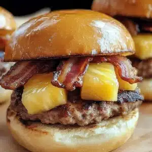 Pineapple Bacon Burger Buns