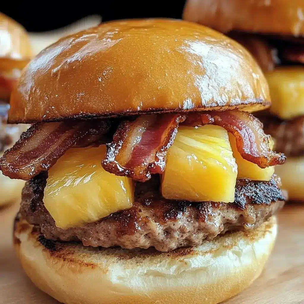 Pineapple Bacon Burger Buns