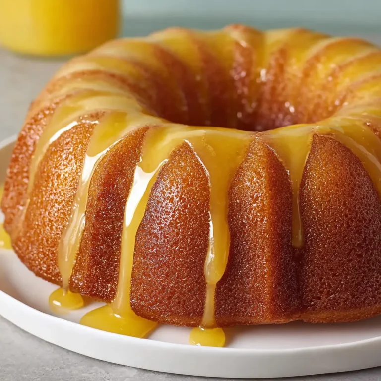 Glazed Pineapple Juice Bundt Cake