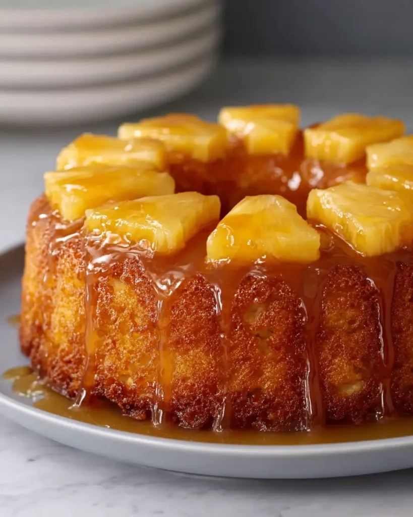 Pineapple Rum Bundt Cake