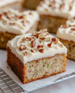 Moist Pineapple Zucchini Cake with Cream Cheese Frosting