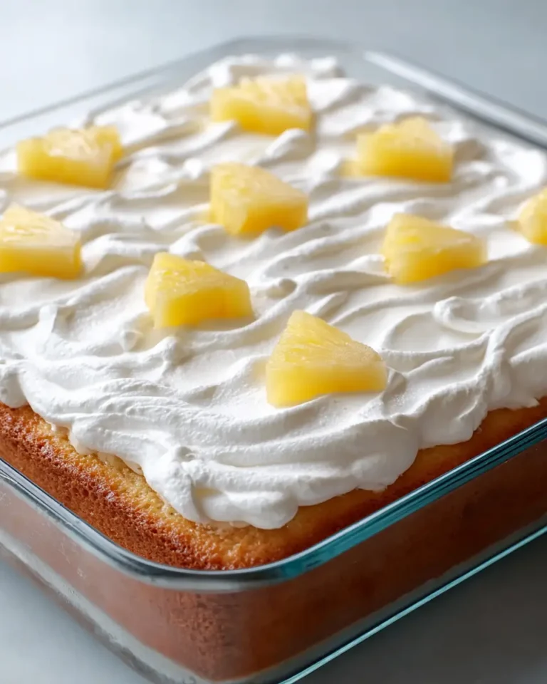 Pineapple angel food cake