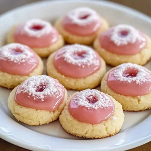 Pink Lemonade Thumbprint Cookies