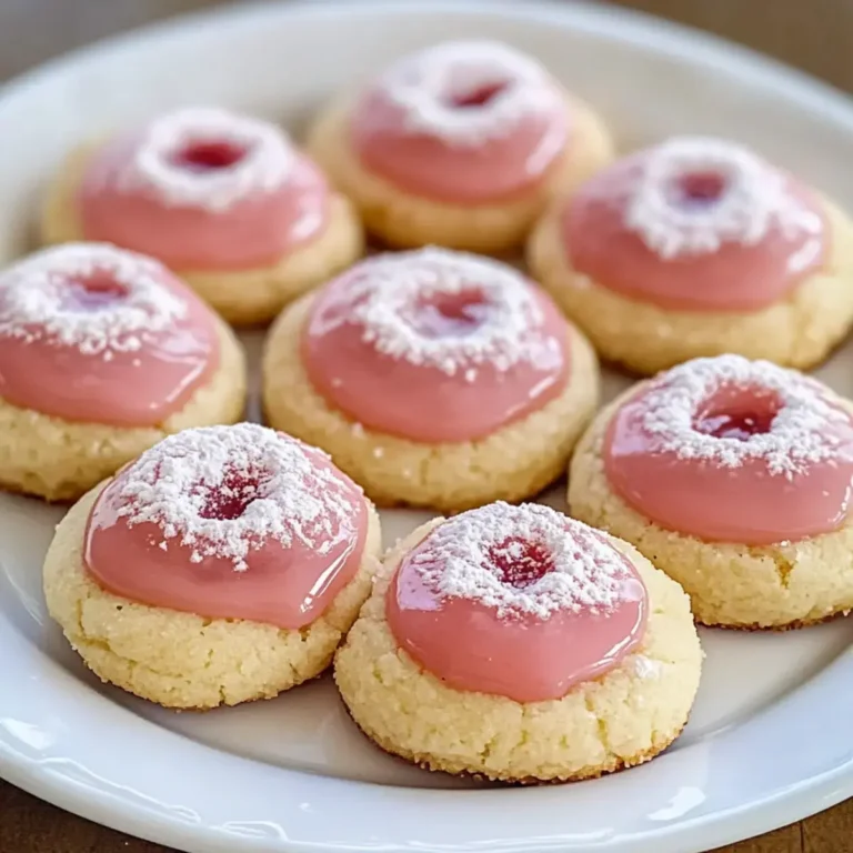 Irresistible Pink Lemonade Thumbprint Cookies Recipe