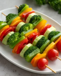 Raw Veggie Kabobs