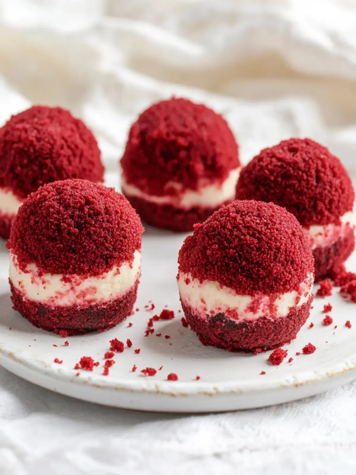 Red Velvet Cheesecake Bites