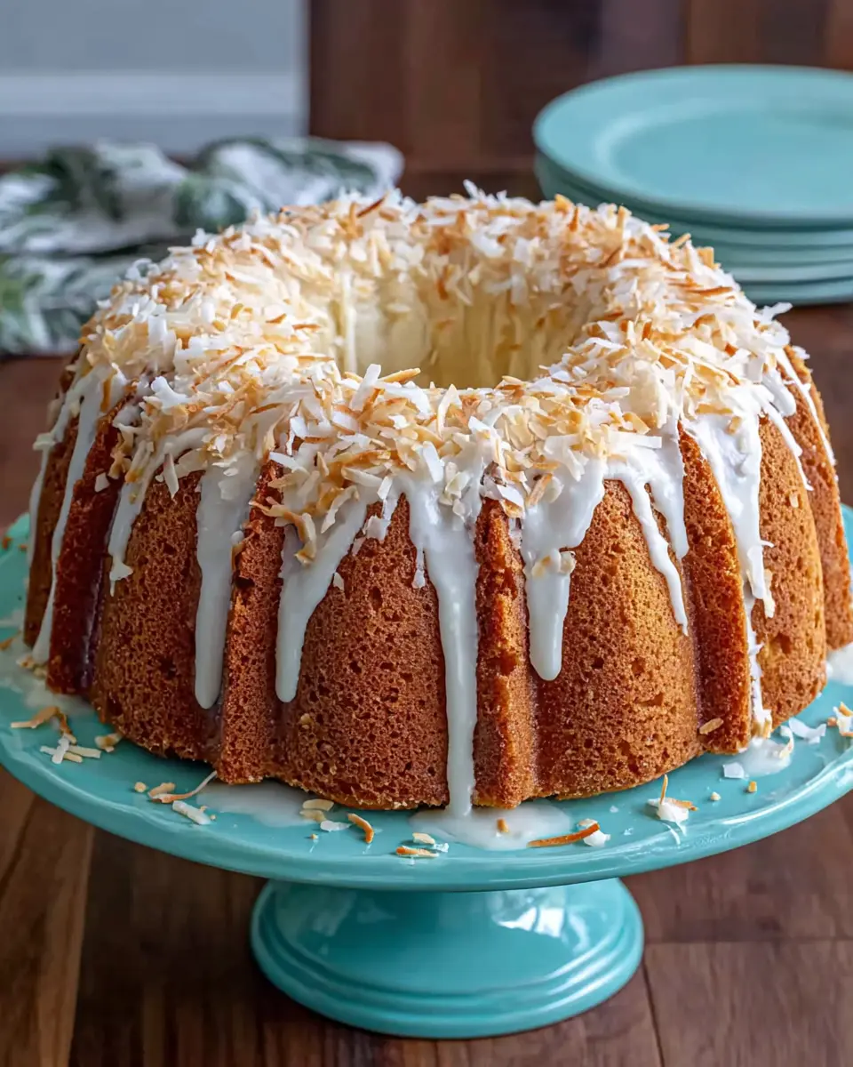 Rich Old Fashioned Coconut Bundt Cake