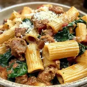 Sausage Rigatoni Spinach