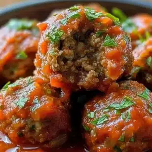 Slow Cooker Meatballs in Rich Tomato Sauce