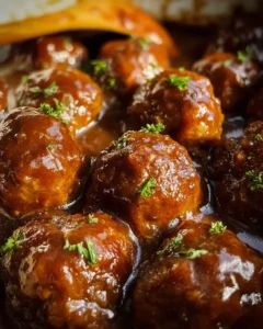 Slow Cooker Salisbury Steak Meatballs