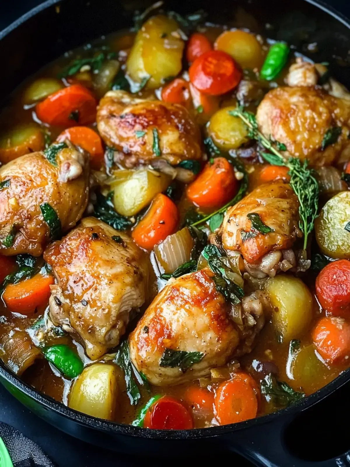 Smothered Chicken With Vegetables