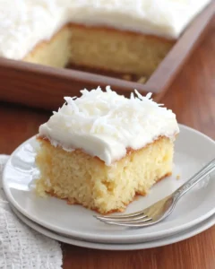 Sour Cream Coconut Cake