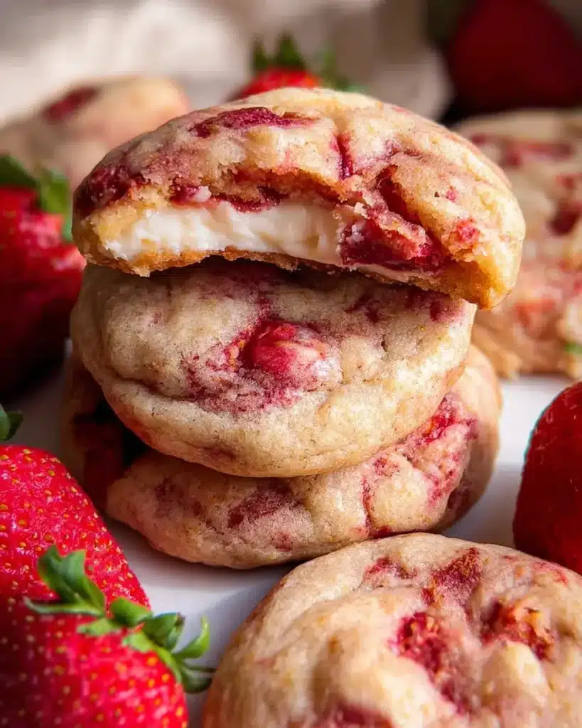 Strawberry Cheesecake Cookies