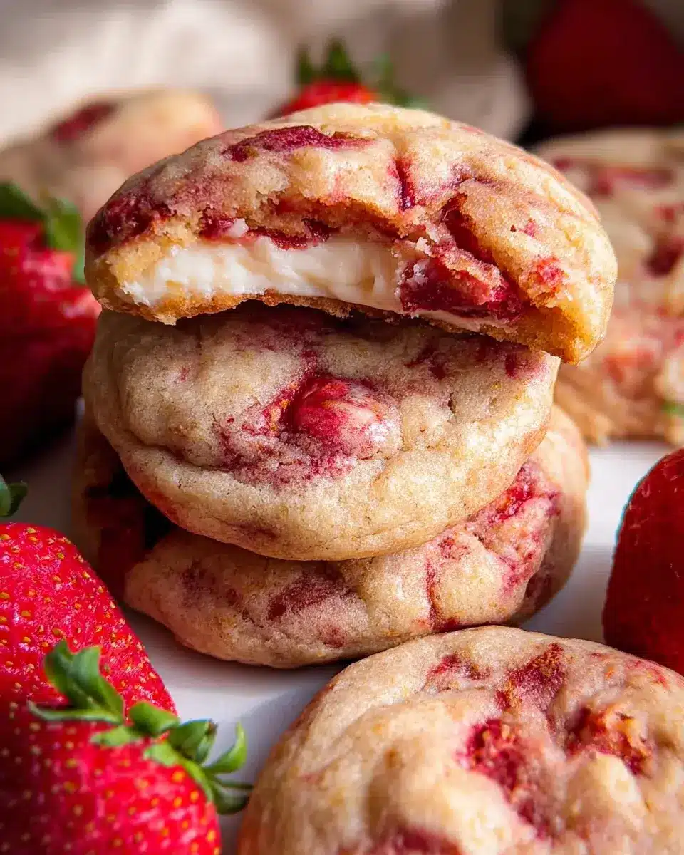 Strawberry Cheesecake Cookies