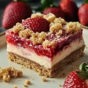 No-Bake Strawberry Crunch Bars