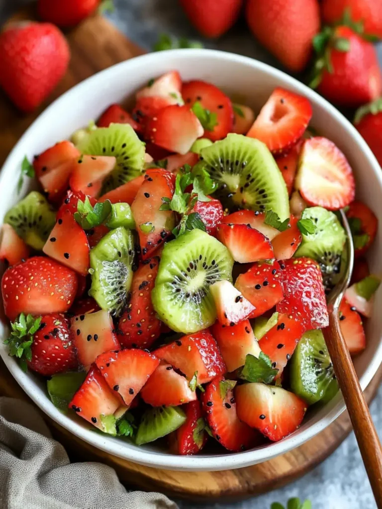 Strawberry Kiwi Fruit Salad