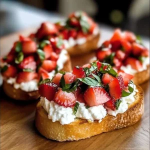 Strawberry Ricotta Bruschetta: A Fresh, Romantic Bite Everyone Will Love