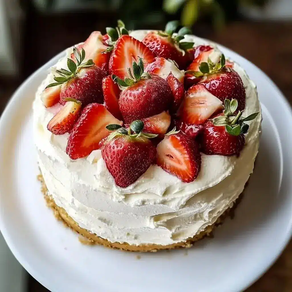 Strawberry Shortcake Cake with Mascarpone