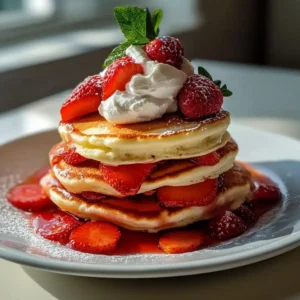 Strawberry Shortcake Pancakes
