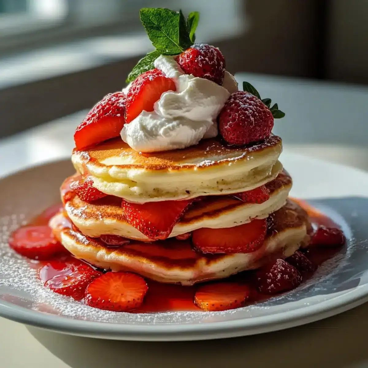 Strawberry Shortcake Pancakes