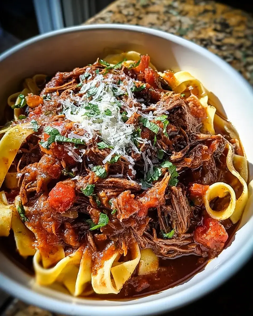Sunday Slow Cooker Beef Ragu