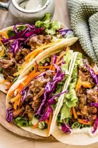 Sweet Korean BBQ Beef Tacos