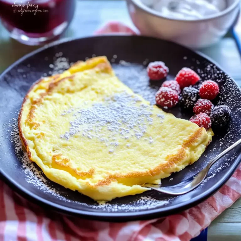 Fluffy Sweet Omelet: Your Irresistible Breadless French Toast