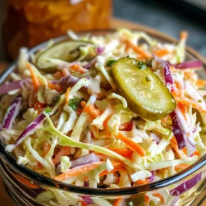 Sweet & Spicy Pickle Slaw