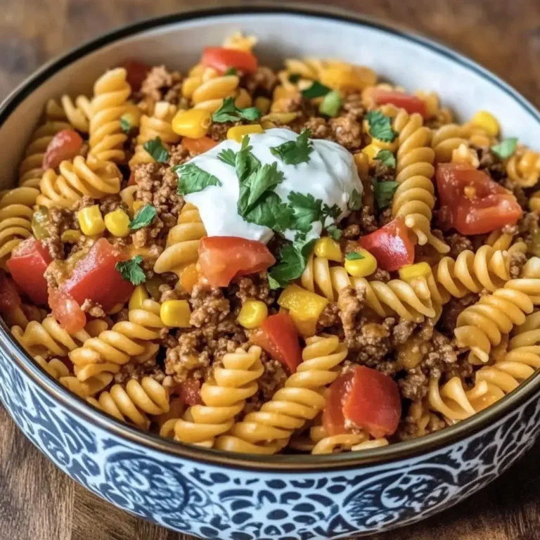 Taco Pasta Salad with Doritos