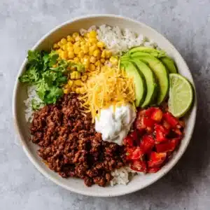 The Ultimate Taco Rice Bowl