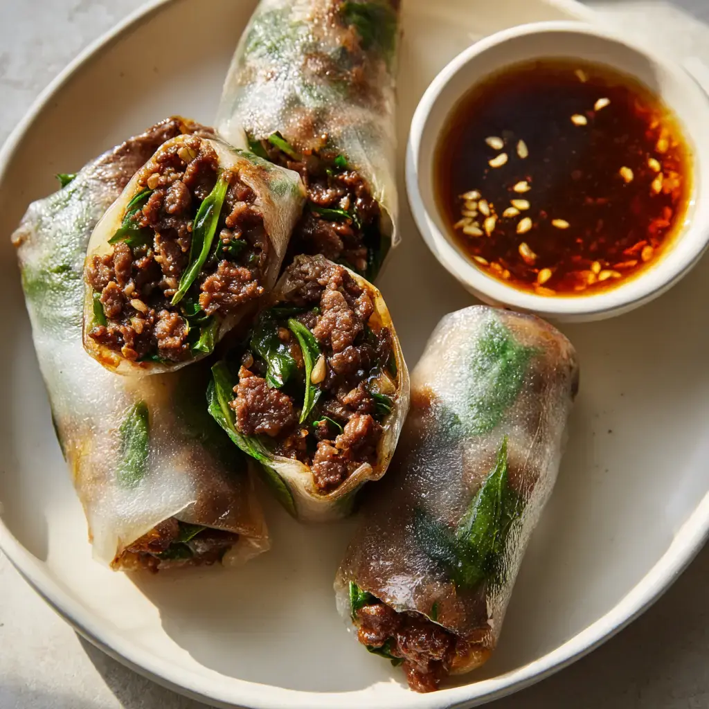 Thai Basil Beef Rolls: A Fresh Take On Restaurant-Quality Appetizers