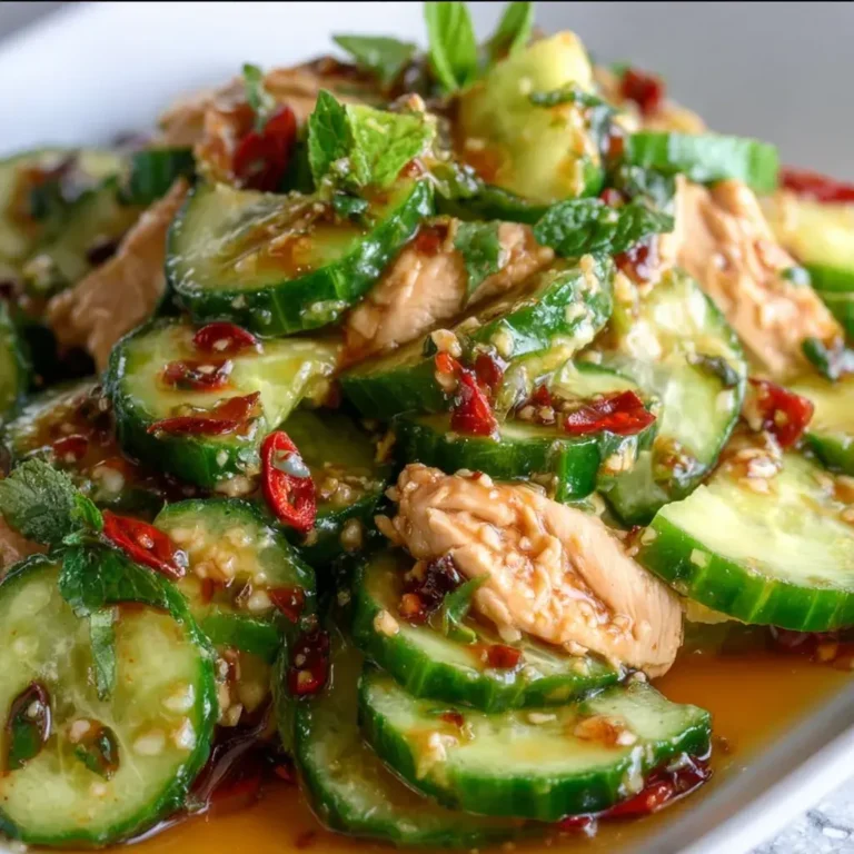 Thai Cucumber Salad with Chicken: Fresh, Crunchy & Irresistible!