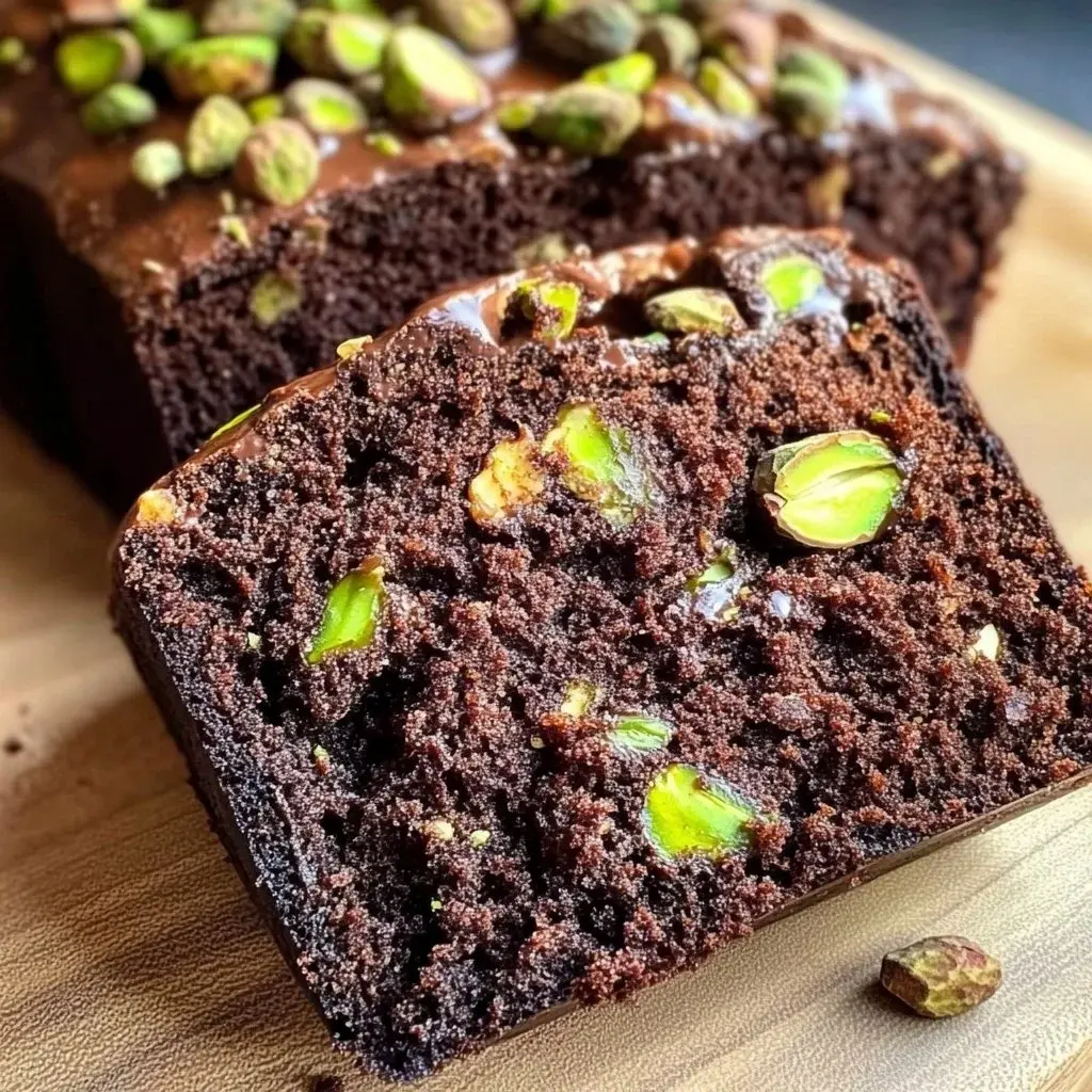 Triple Chocolate Pistachio Bread