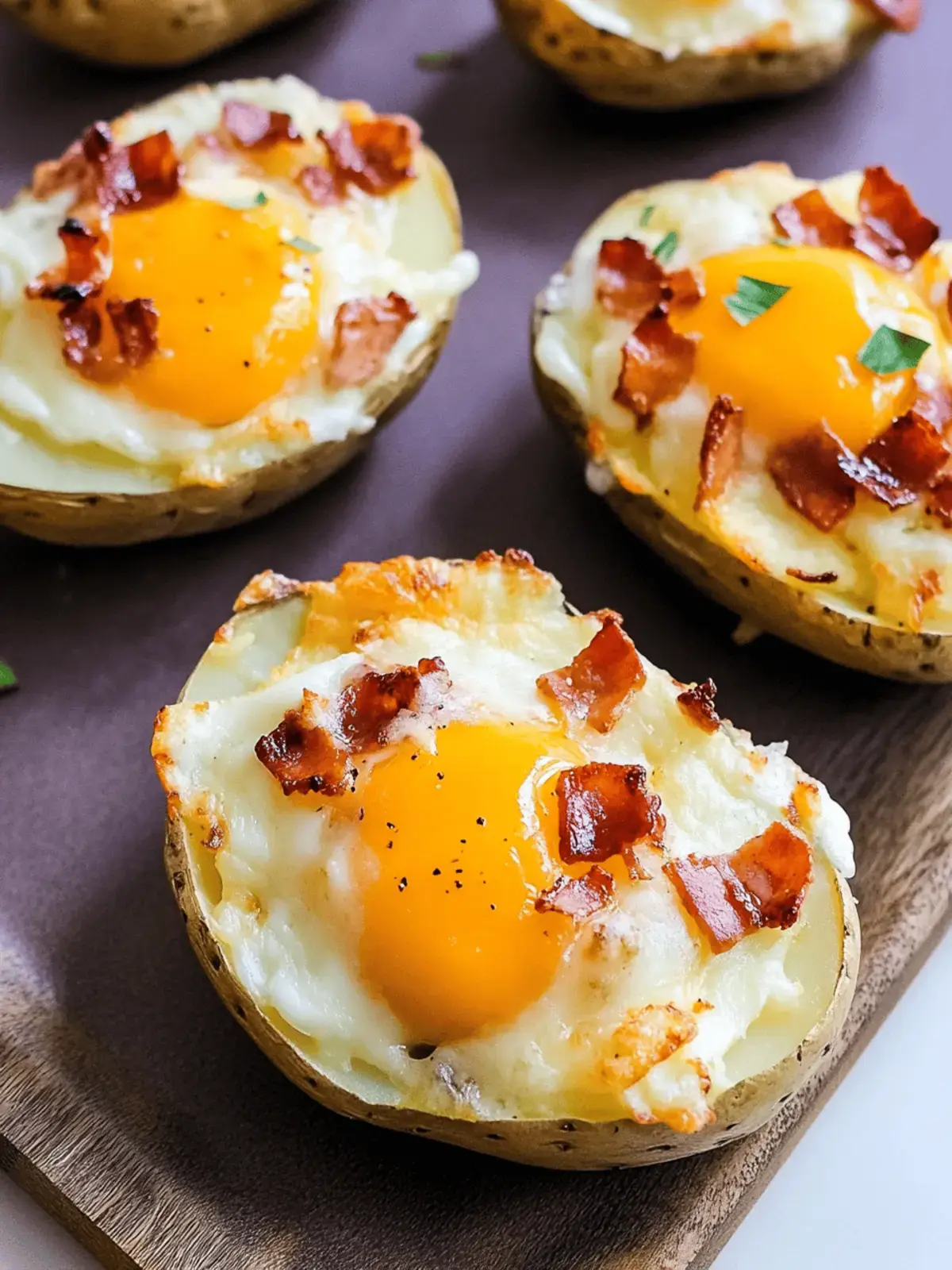 Twice Baked Loaded Breakfast Potatoes