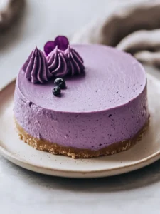 Creamy Ube Cheesecake