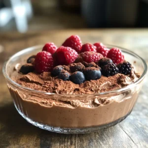 4-Ingredient Vegan Chocolate Mousse with Aquafaba