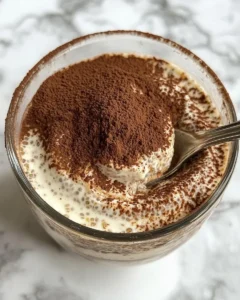 Viral Tiramisu Chia Pudding (Gluten Free, Refined Sugar Free)