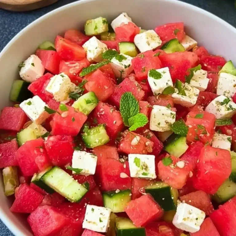 Wassermelonen Feta Salat